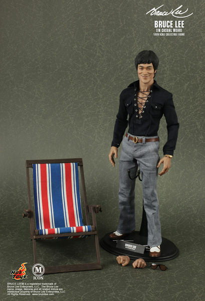 1:6 HOT TOYS M-ICON BRUCE LEE IN CASUAL WEAR Bruce Lee Casual Wear Version 17383  b32300772