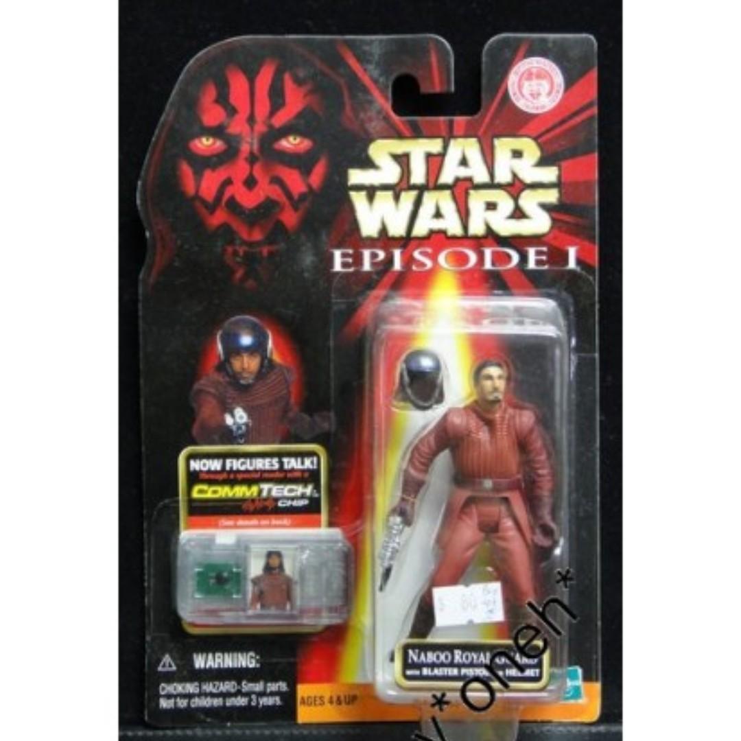TOMY STAR WARS NABOO ROYAL GUARD W/ BLASTER PISTOL & HELMET Star Wars Japanese Version