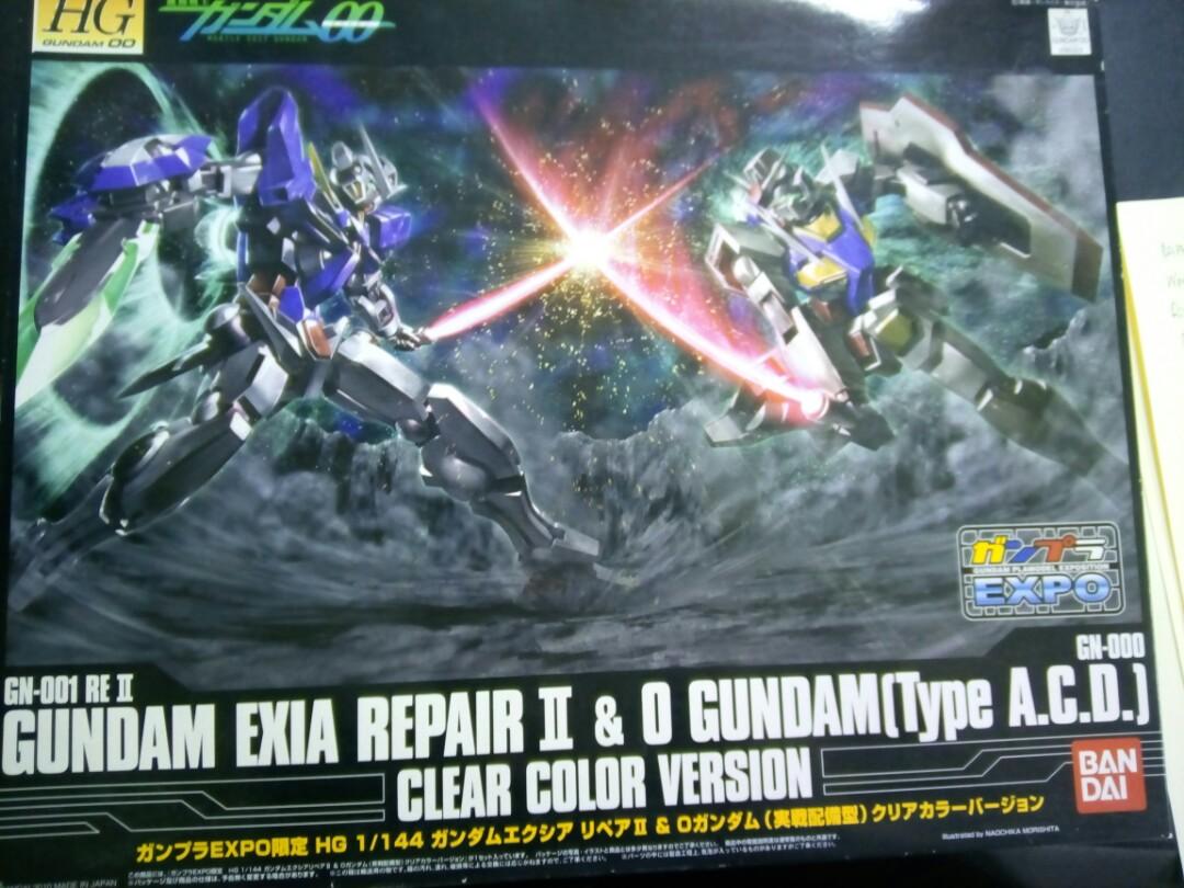 Gundam Exia Repair 2& 0 Gundam Clear Ver.
