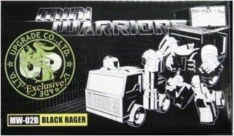 UPGRADE COMMANDER EXCLUSIVE MINI WARRIORS MW-02B BLACK RAGER