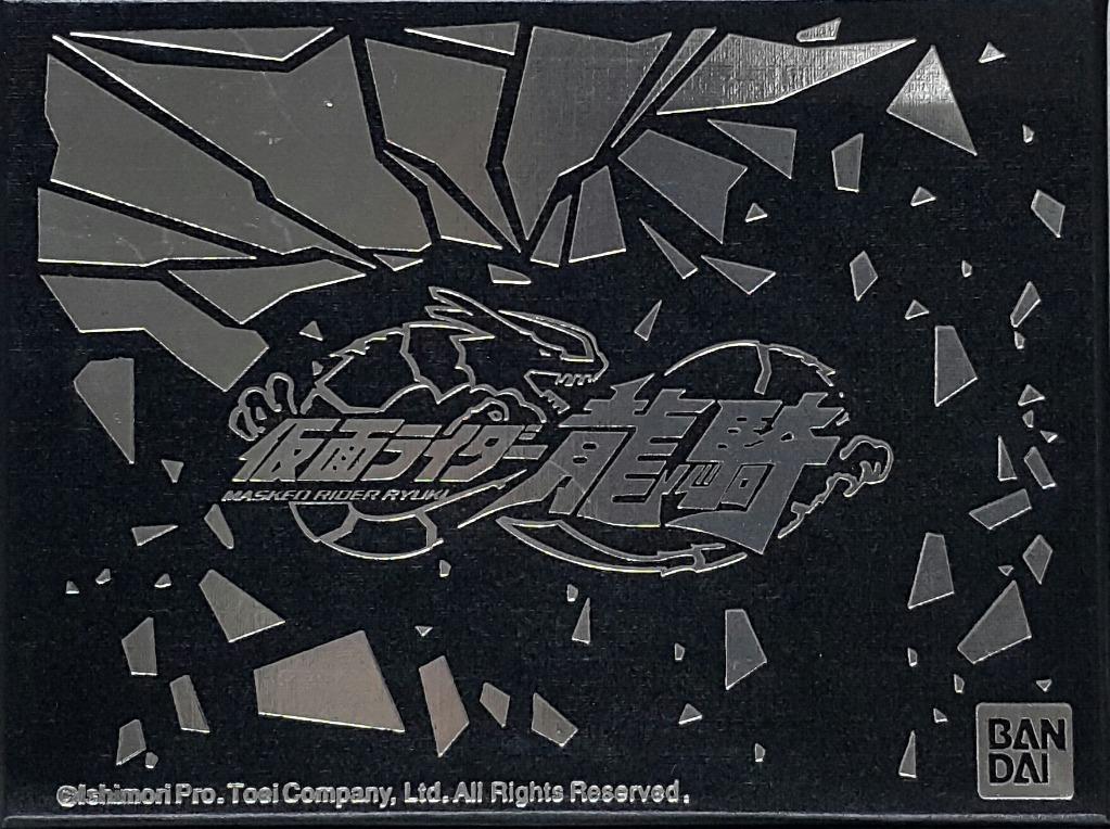 BANDAI Masked Rider Ryuki Masked Rider Ryuga Black Metal Card Case Card Case MASKED RIDER RYUKI MASKED RIDER RYUGA BLACK COLOR METAL NAME CARD CASE