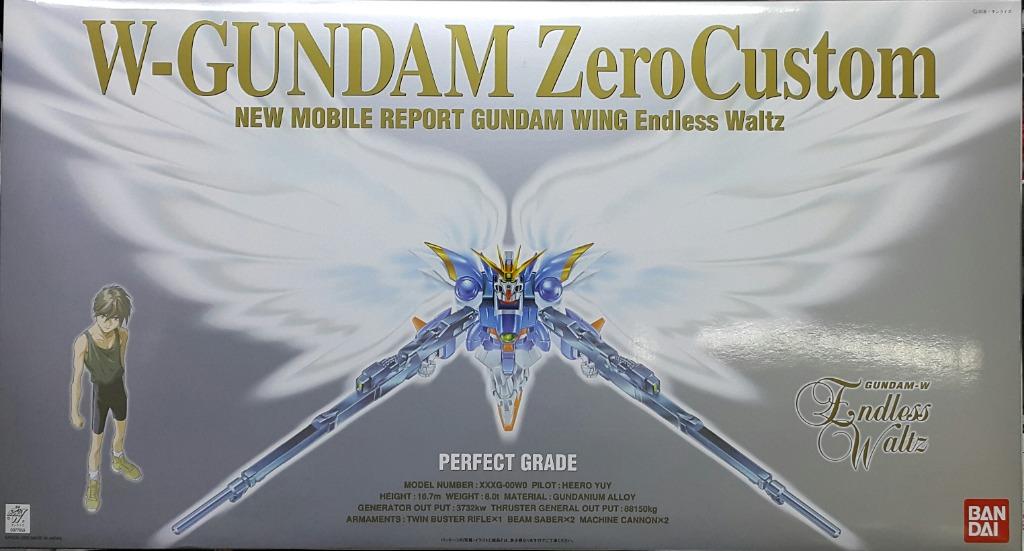 BANDAI 77659 New Mobile Report Gundam Wing Endless Waltz Heero Yu Wing Gundam Zero Custom Model PG PERFECT GRADE 1/60 HEERO YUY XXXG-00W0 W-GUNDAM ZERO CUSTOM NEW MOBILE REPORT GUNDAM WING ENDLESS WALTZ PLASTIC MODEL KIT