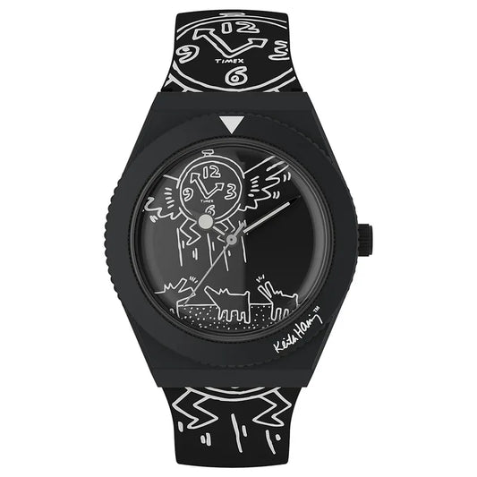 Q Timex x  Keith Haring 38mm Rubber Strap Watch TW2W25600