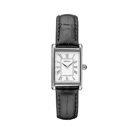 SEIKO SWR053 Quartz Tank Analog Rectangle Ladies Vintage Watch