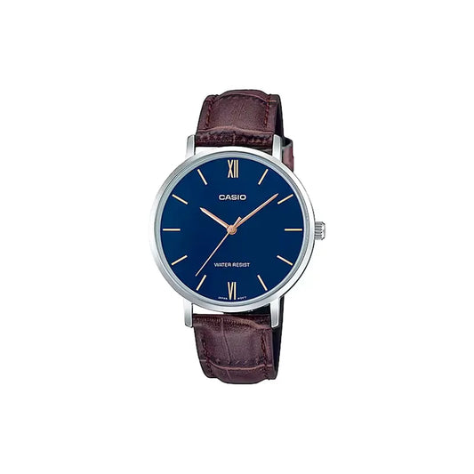 CASIO LTP-VT01L-2B Analog Leather Watch