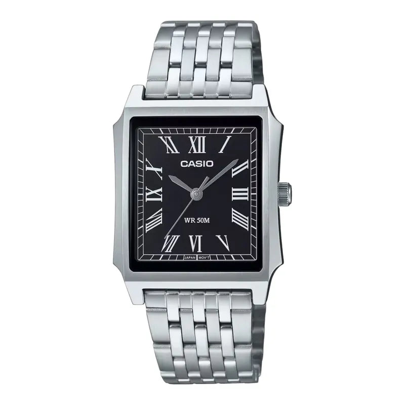 Casio Tank Stainless Steel Quartz Watch MTP-B190D-1BV