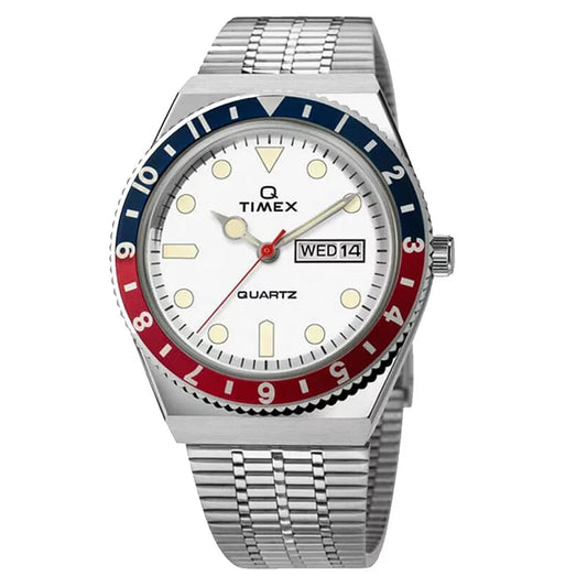 Q Timex Reissue 38mm Stainless Steel Bracelet Watch TW2U61200