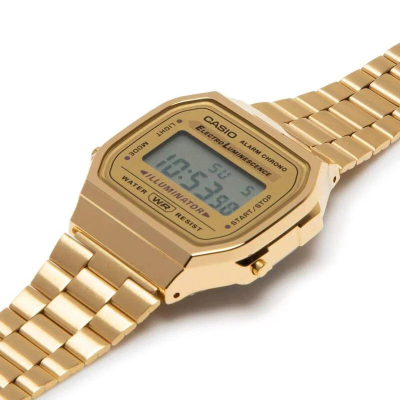 Casio A168WG-9W Gold Digital Vintage Watch