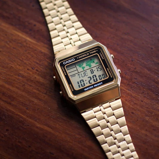Casio A500WGA-1 Boy Size Word Time Digital Vintage Watch