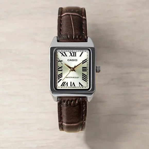 Casio LTP-V007L-9B 22mm Ladies Leather Strap Vintage Watch