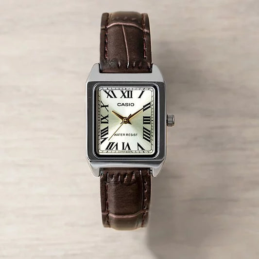 Casio LTP-V007L-9B 22mm Ladies Leather Strap Vintage Watch