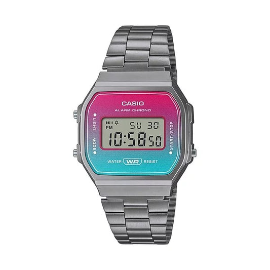 Casio A168WERB-2A Graduated Hues Digital Vintage Watch