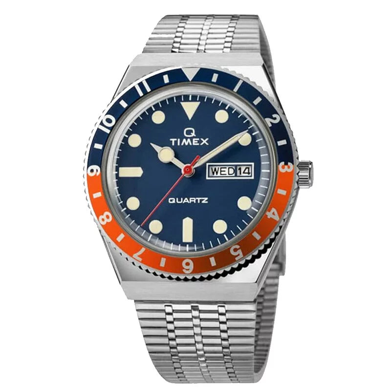 Q Timex Reissue 38mm Stainless Steel Bracelet Watch TW2U61100