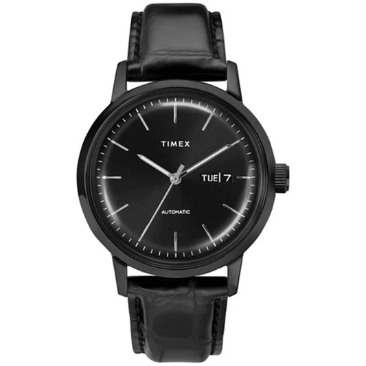 Timex Marlin Automatic 40mm Leather Strap Watch TW2U11700