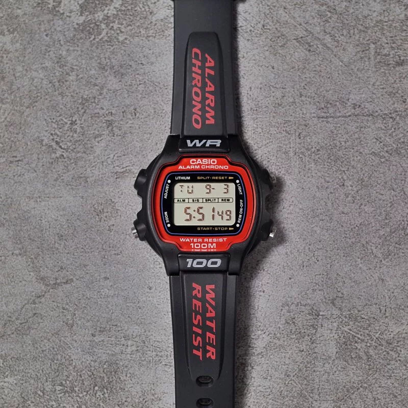 CASIO Vintage 1991 W-726A-1A Digital Watch New Old Stock