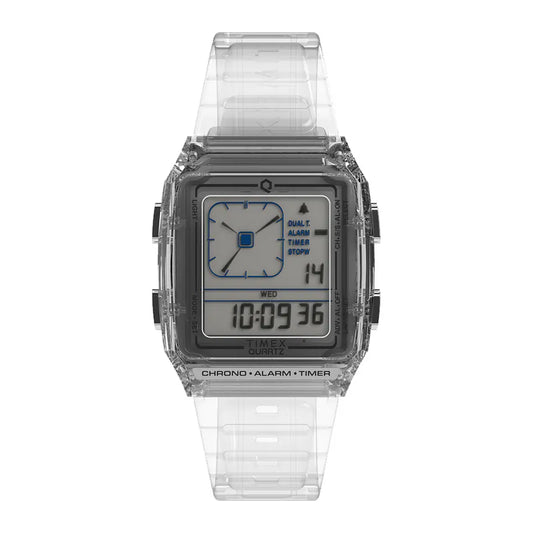 TIMEX Q LCA Transparent Digital Watch TW2W45200