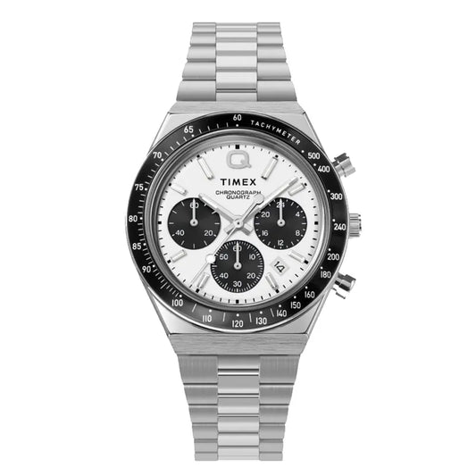 Q Timex Chronograph 40mm Stainless Steel Bracelet Watch TW2W53300
