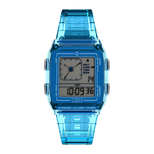 TIMEX Q LCA Transparent Digital Watch TW2W41000