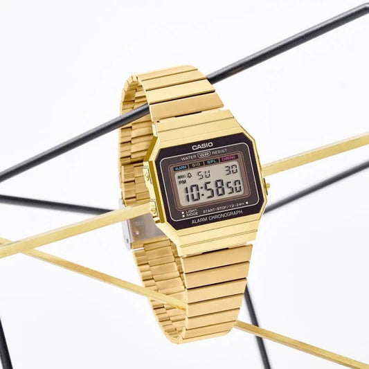 Casio A700WG-9A Gold Digital Vintage Watch