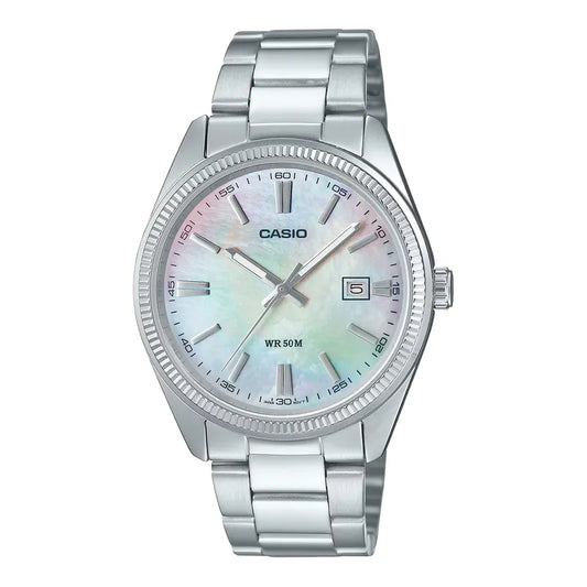 Casio MTP-1302DS-7A 38mm Mother Of Pearl Dial Quartz Watch
