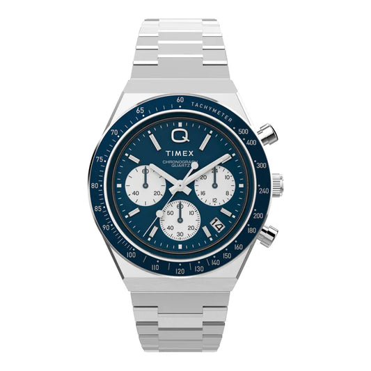 Q Timex Chronograph 40mm Stainless Steel Bracelet Watch TW2W51600