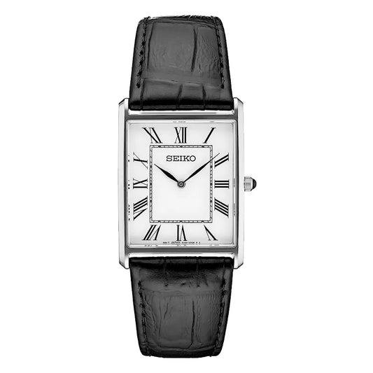 SEIKO SWR049 Quartz Tank Analog Rectangle Men's Vintage Watch