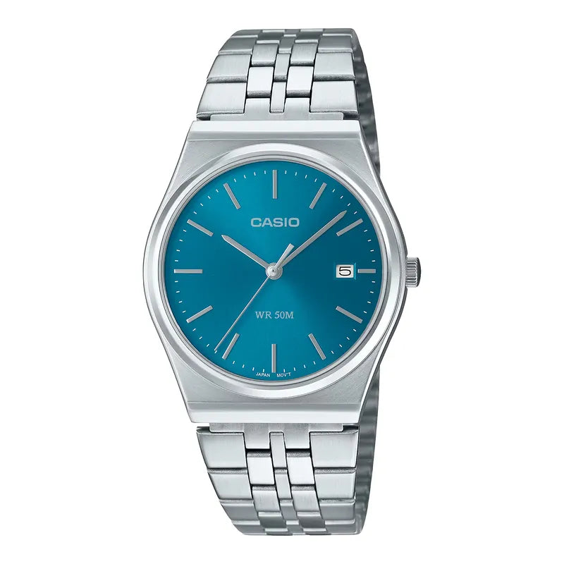 Casio MTP-B145D-2A2 35mm Blue Dial Quartz Watch