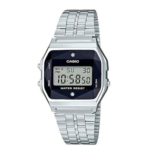 Casio A159WAD-1 Boy Size Silver Digital Vintage Watch ( Japan Made )