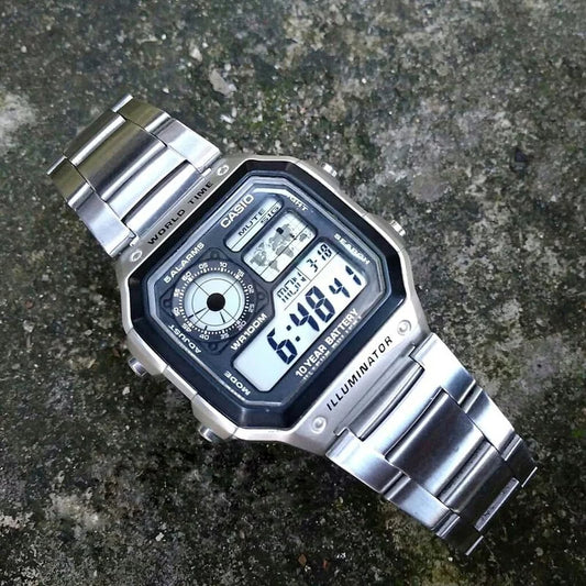 Casio Digital Vintage Watch AE-1200WHD-1A