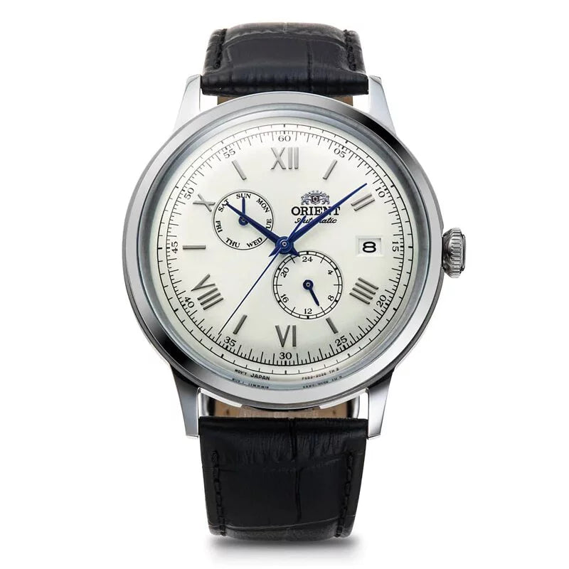 ORIENT Bambino Day-Date Classic Leather Watch RA-AK0701S