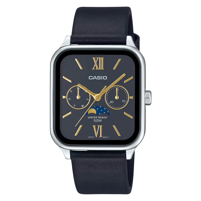 CASIO MTP-M305L-1A2 Quartz Moonphases Watch