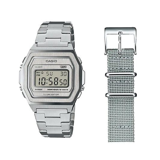 Casio Classic Collection Watch Mesh Strap A1000DN-7D Box Set