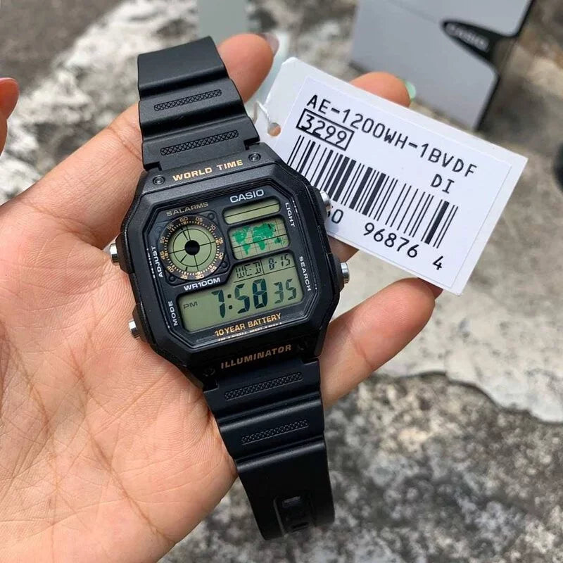 Casio Digital Vintage Watch AE-1200WH-1B