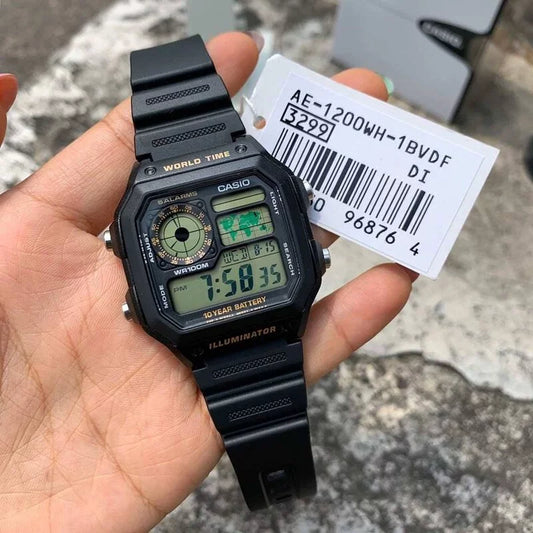 Casio Digital Vintage Watch AE-1200WH-1B