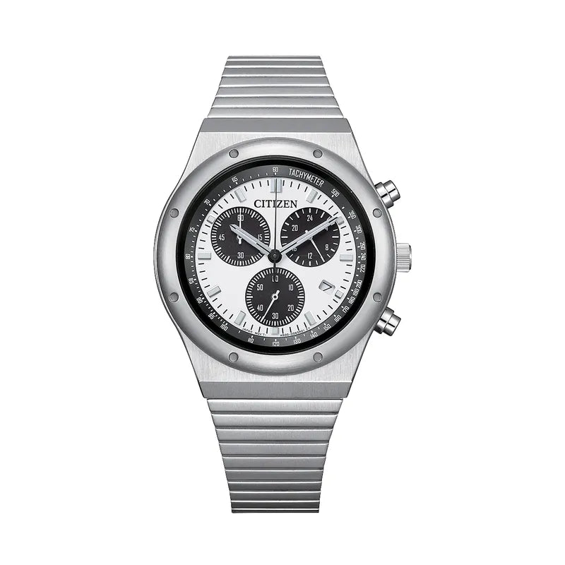 CITIZEN AT2541-54A RECORD LABEL 1984 chronograph