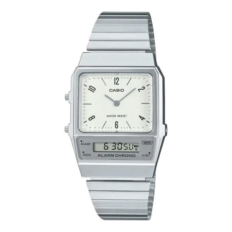 Casio AQ-800E-7A2 Silver Dual Time Watch