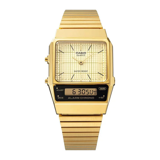 Casio AQ-800EG-9A Gold Dual Time Watch