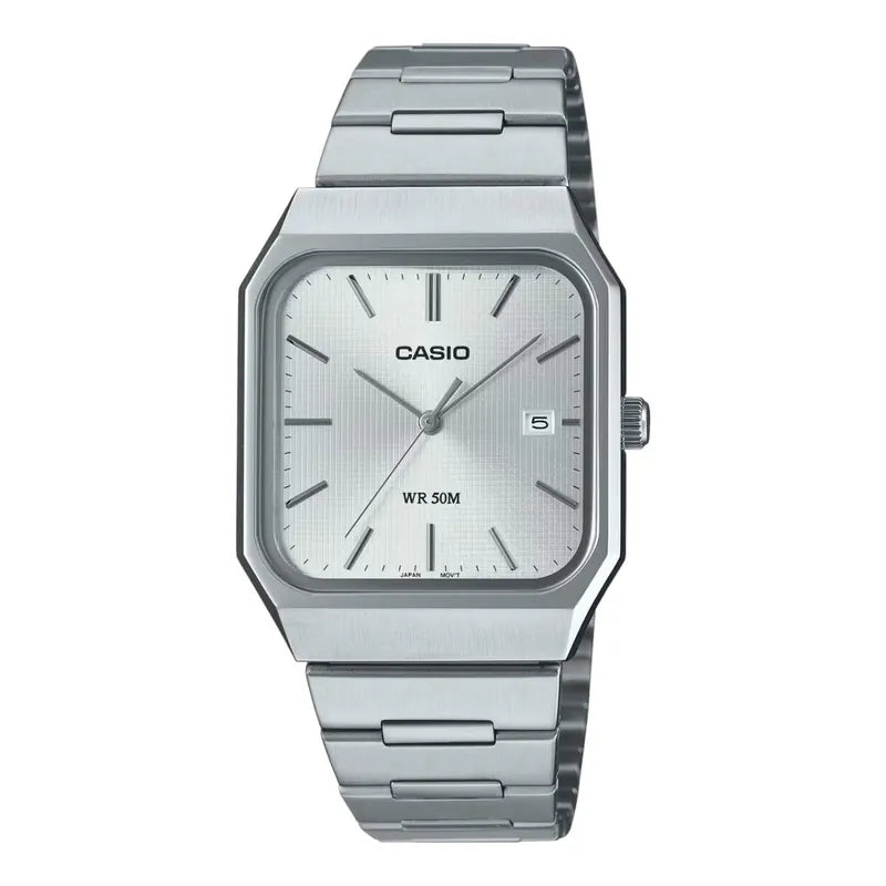 Casio Square Stainless Steel Quartz Watch MTP-B185D-7AV