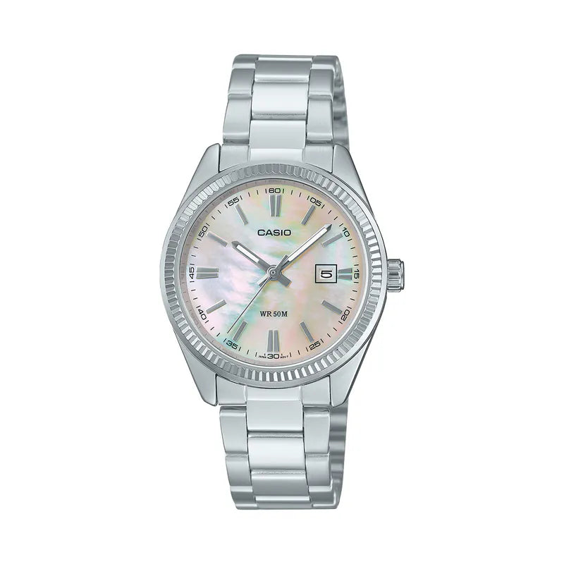 Casio LTP-1302DS-4A 30mm Mother Of Pearl Dial Quartz Watch