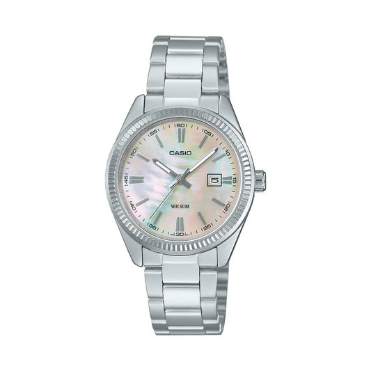 Casio LTP-1302DS-4A 30mm Mother Of Pearl Dial Quartz Watch