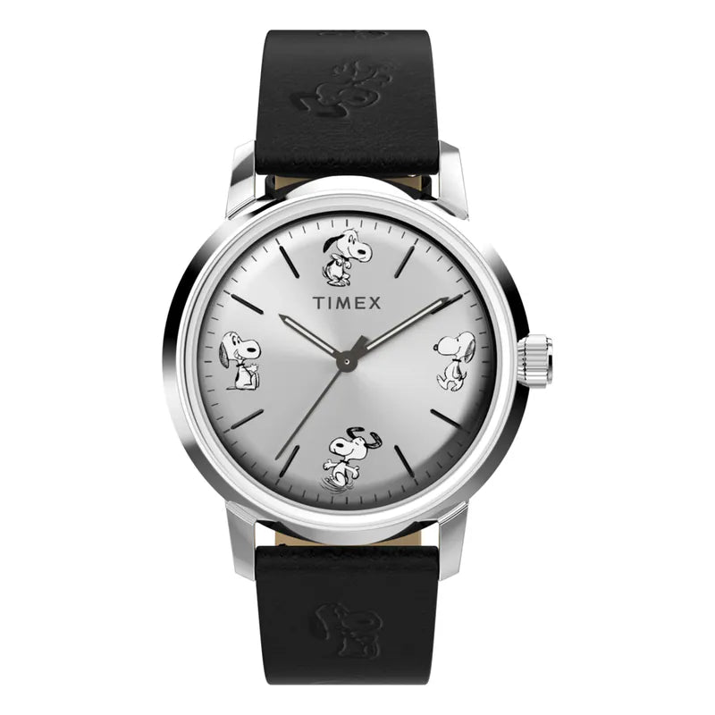 Timex Marlin® Automatic x Peanuts Sketch 40mm Leather Watch TW2W54000