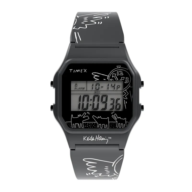 Timex T80 x Keith Haring 34mm Resin Strap Watch TW2W25500