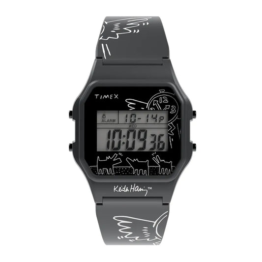 Timex T80 x Keith Haring 34mm Resin Strap Watch TW2W25500