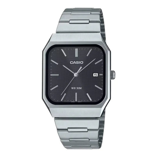 Casio Square Stainless Steel Quartz Watch MTP-B185D-1AV