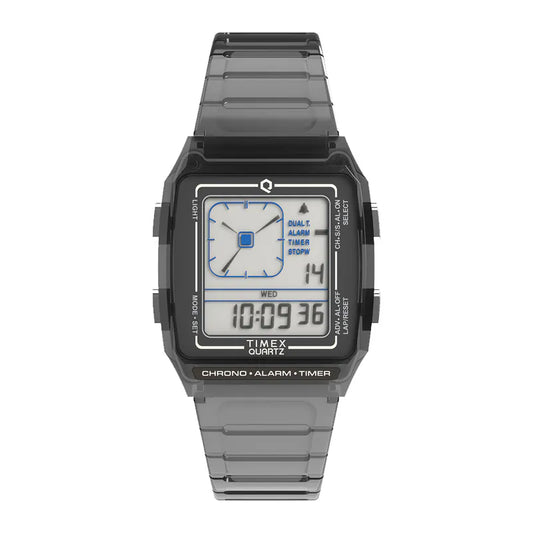 TIMEX Q LCA Transparent Digital Watch TW2W45000