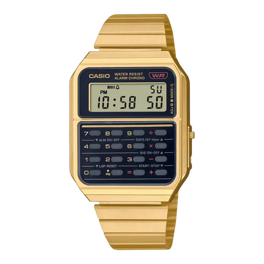Casio Retro Vintage Series Digital Calculator Watch CA-500WEG-1A
