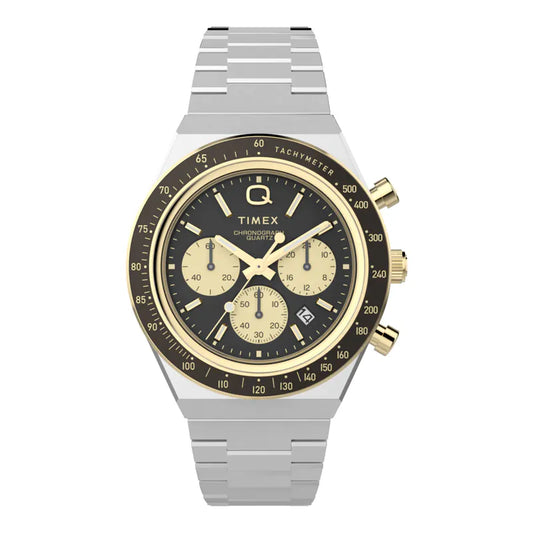 Q Timex Chronograph 40mm Stainless Steel Bracelet Watch TW2W64200