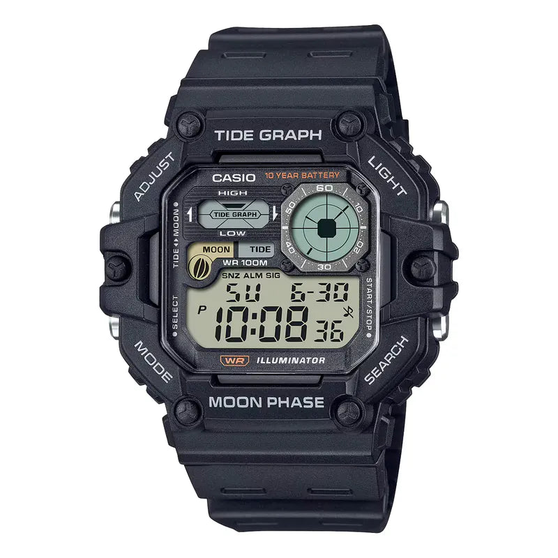 CASIO WS-1700H-1A Tide Graph Moon Data Digital Watch