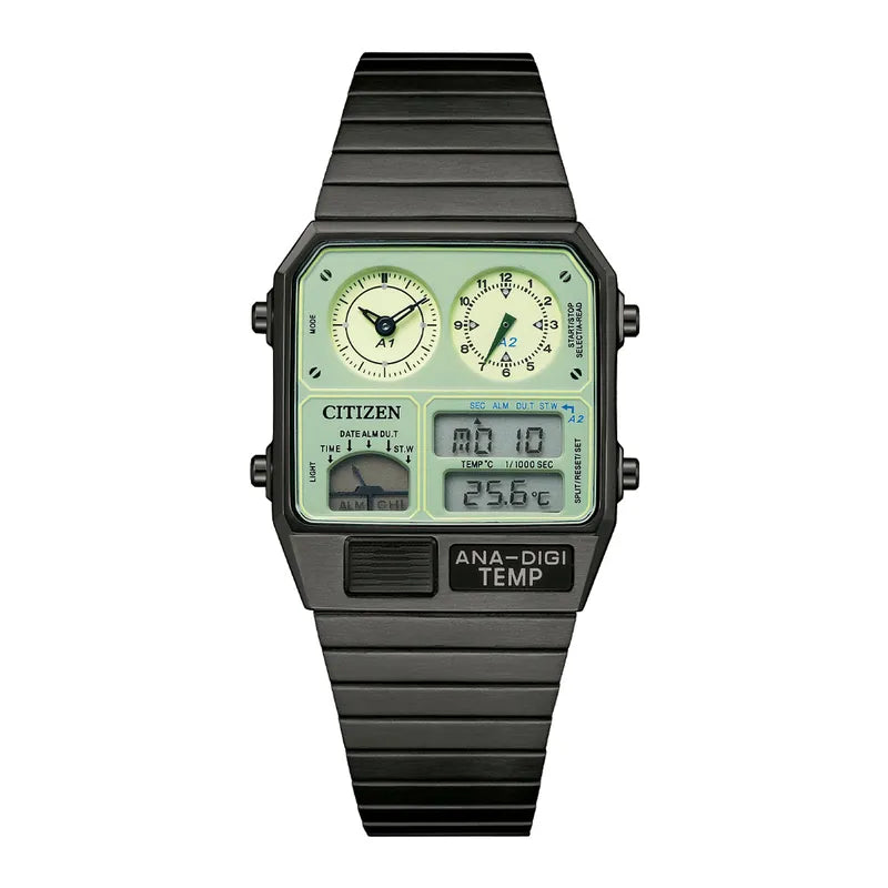 Citizen JG2147-85X Ana Digi Temp Luminous Dial Watch