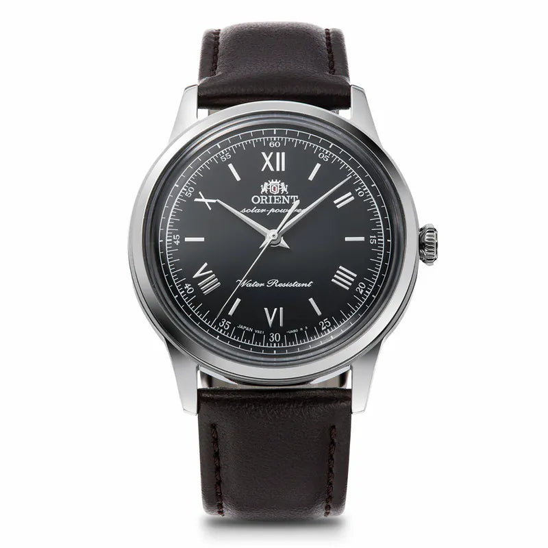 Orient Bambino 38mm Solar Leather Watch RA-WK0004L